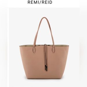 Remi/Reid Elegant Tan Tote Bag